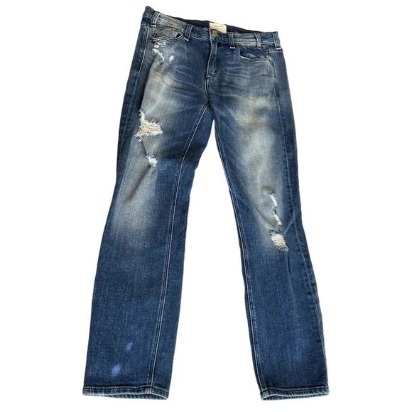 McGuire Boyfriend Jeans Women 26 MADE IN USA Mrs. Robinson Designer Straight Leg - Picture 1 of 6